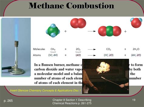 methane gas reaction temperature